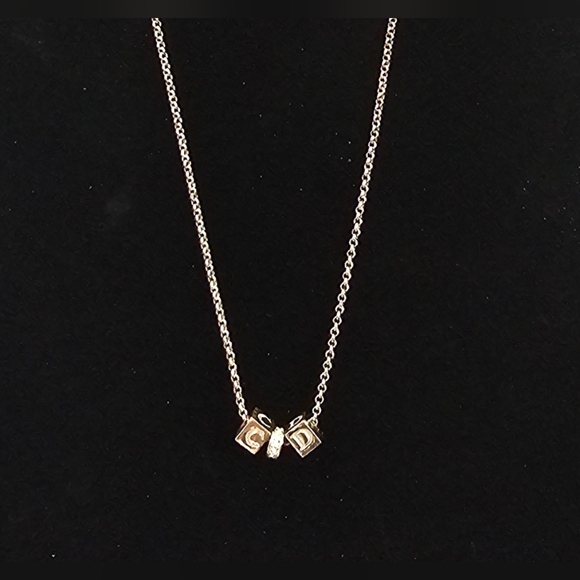 Christian Dior Silver Necklace With Dior Box and COA - Picture 13 of 14